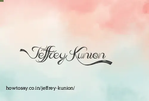 Jeffrey Kunion