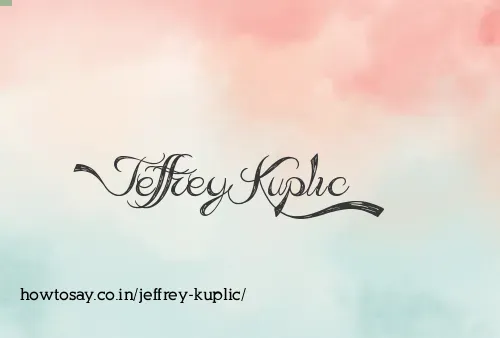 Jeffrey Kuplic