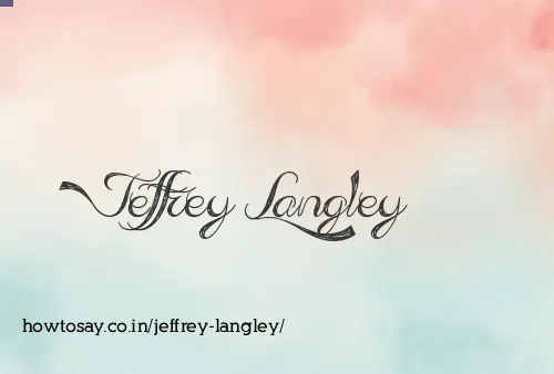 Jeffrey Langley