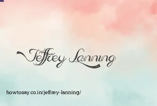 Jeffrey Lanning