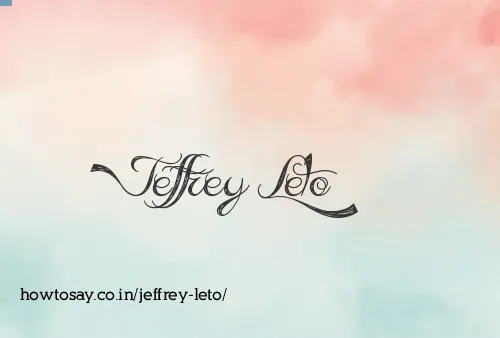 Jeffrey Leto