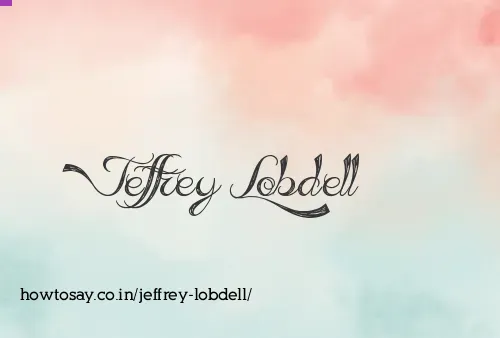 Jeffrey Lobdell