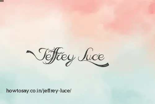 Jeffrey Luce