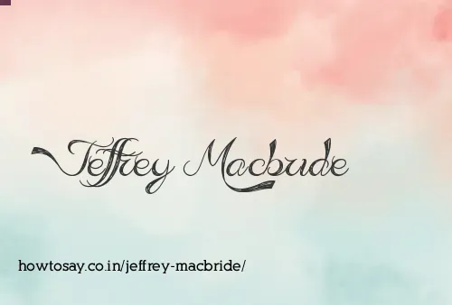 Jeffrey Macbride