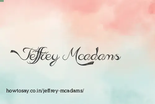 Jeffrey Mcadams