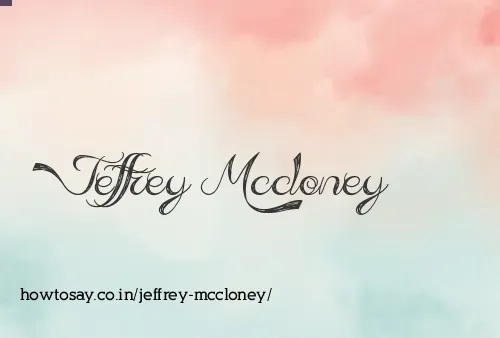 Jeffrey Mccloney