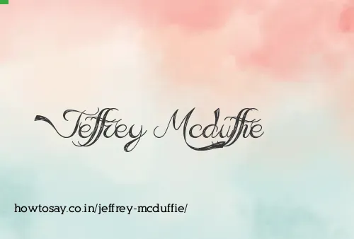 Jeffrey Mcduffie