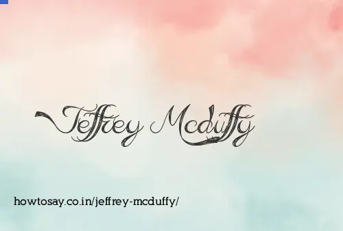 Jeffrey Mcduffy
