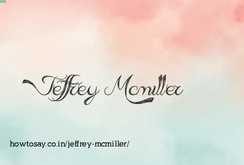Jeffrey Mcmiller