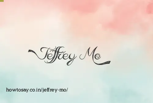 Jeffrey Mo