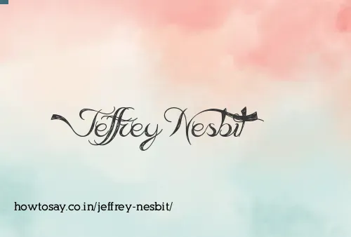 Jeffrey Nesbit