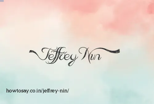 Jeffrey Nin