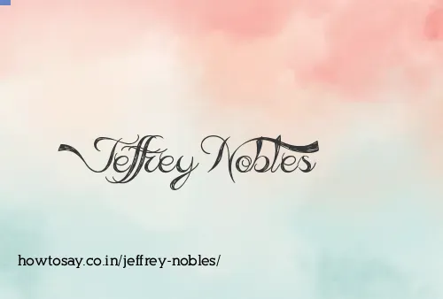 Jeffrey Nobles