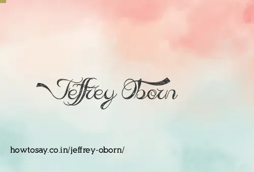 Jeffrey Oborn