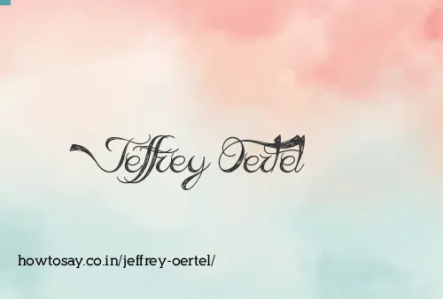 Jeffrey Oertel