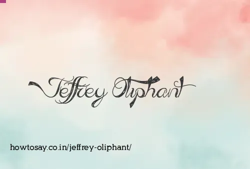Jeffrey Oliphant