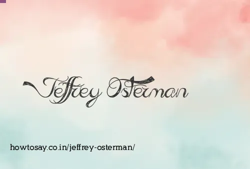 Jeffrey Osterman