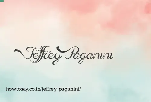 Jeffrey Paganini