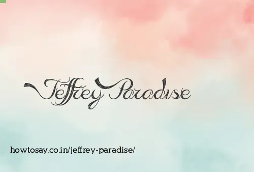 Jeffrey Paradise