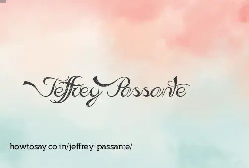 Jeffrey Passante