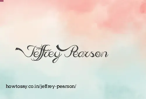 Jeffrey Pearson