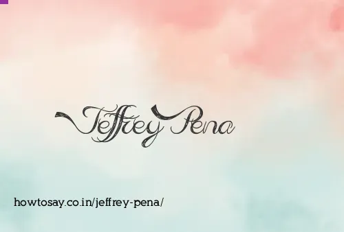 Jeffrey Pena