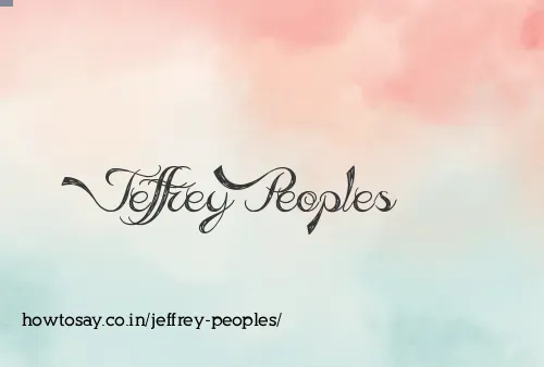 Jeffrey Peoples