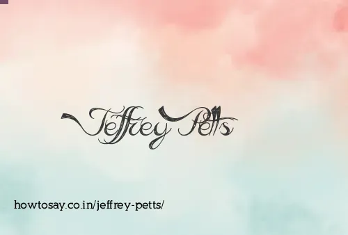 Jeffrey Petts