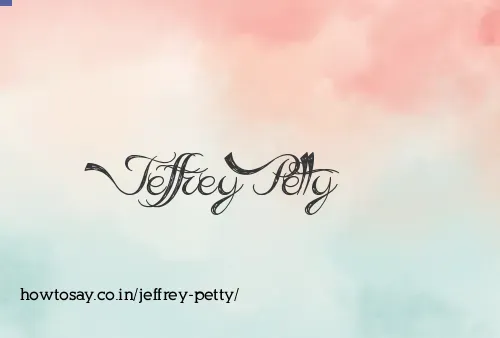 Jeffrey Petty