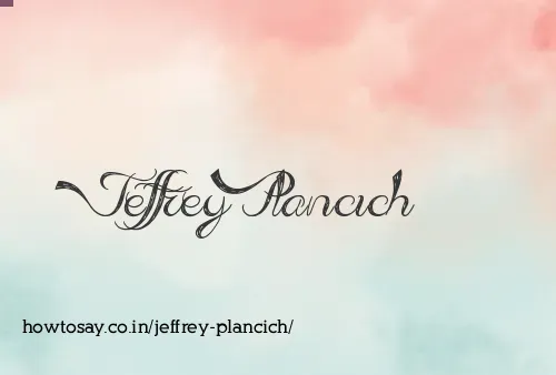 Jeffrey Plancich