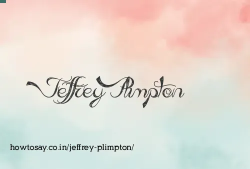 Jeffrey Plimpton