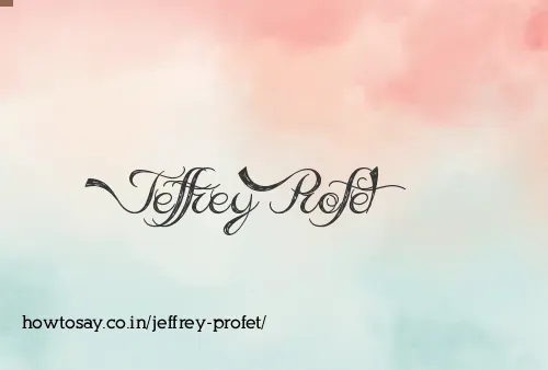 Jeffrey Profet