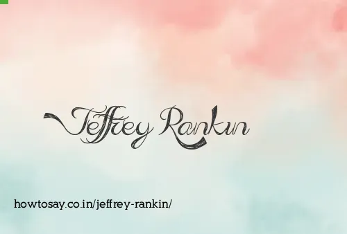 Jeffrey Rankin