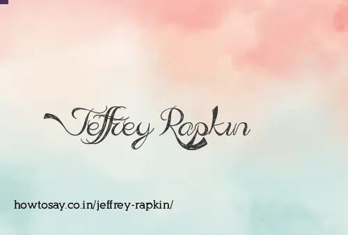 Jeffrey Rapkin