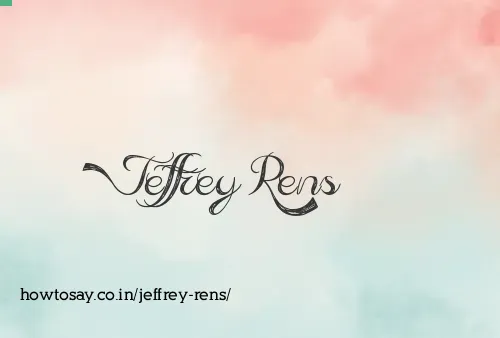 Jeffrey Rens