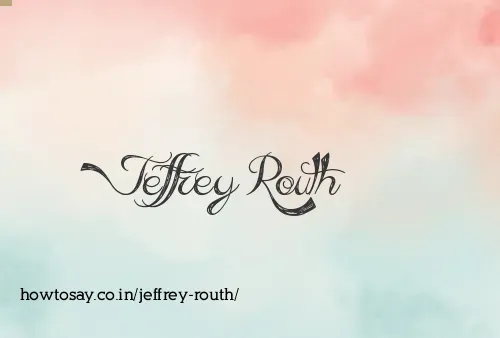 Jeffrey Routh