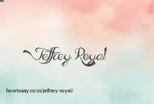 Jeffrey Royal