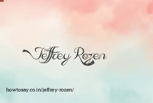 Jeffrey Rozen