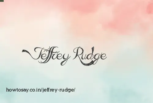 Jeffrey Rudge