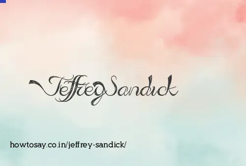 Jeffrey Sandick
