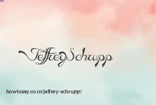 Jeffrey Schrupp