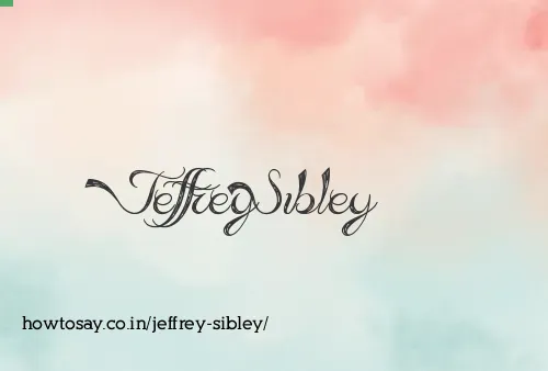 Jeffrey Sibley