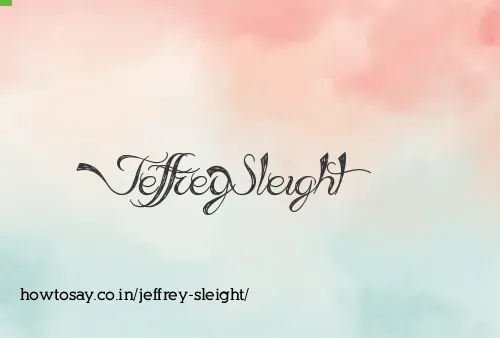 Jeffrey Sleight