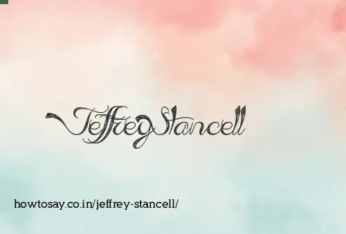 Jeffrey Stancell