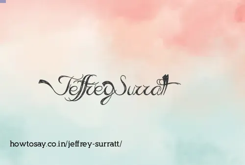 Jeffrey Surratt