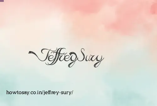 Jeffrey Sury