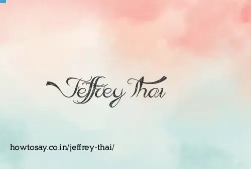 Jeffrey Thai