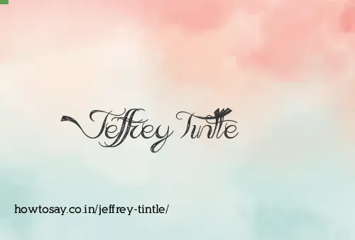 Jeffrey Tintle
