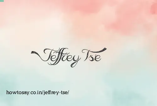 Jeffrey Tse