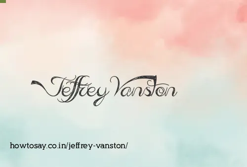 Jeffrey Vanston